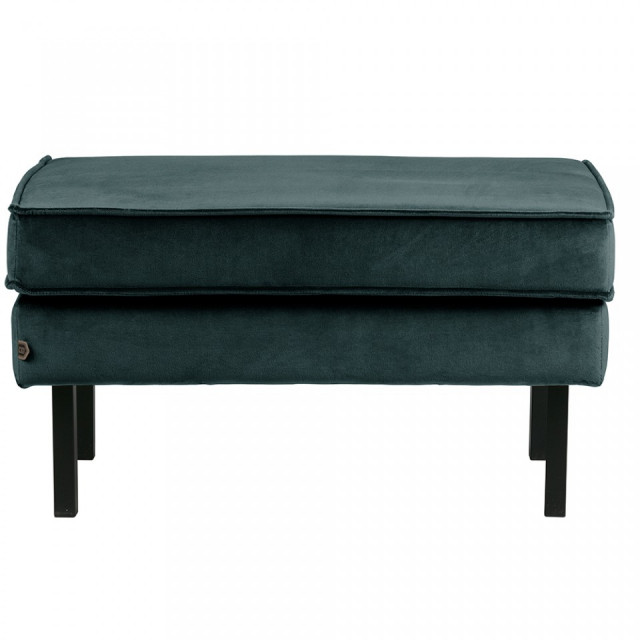 Taburet pentru picioare albastru teal din catifea 54x84 cm Rodeo BePureHome