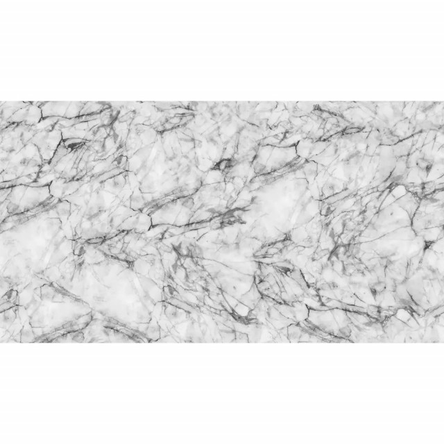 Tapet alb/gri din hartie cu fibre de nailon Marble Art Rebel Walls