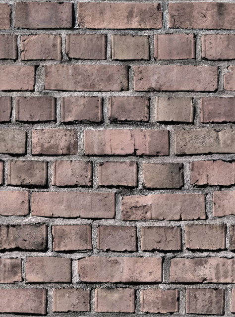 Tapet maro lut din hartie cu fibre de nailon Bricks Clay Rebel Walls
