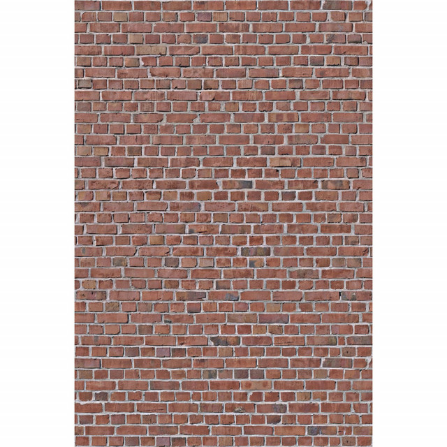 Tapet rosu din hartie cu fibre de nailon Brick Wall Rebel Walls