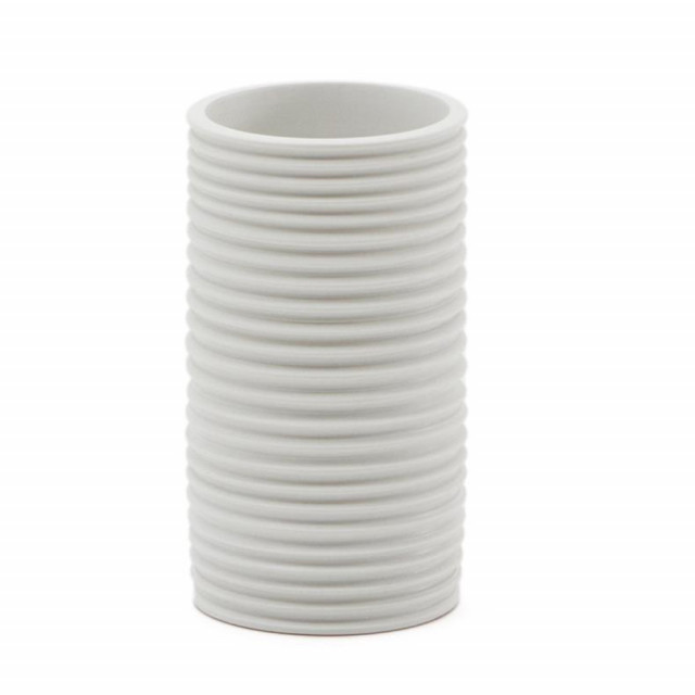 Vaza alba din ceramica 20 cm Sibone Kave Home