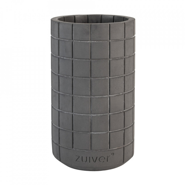 Vaza gri antracit din ciment 26 cm Fajen Zuiver