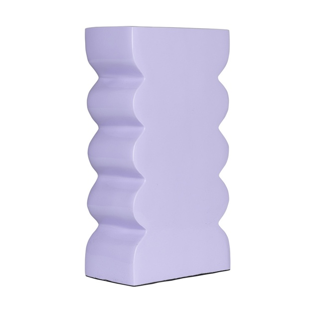 Vaza mov din metal 21 cm Shiny Zuiver