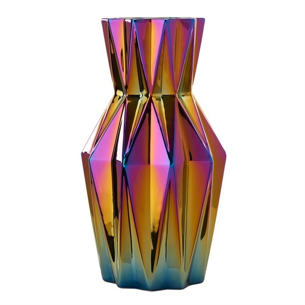 Vaza multicolora din ceramica 32 cm Oily Folds S Pols Potten