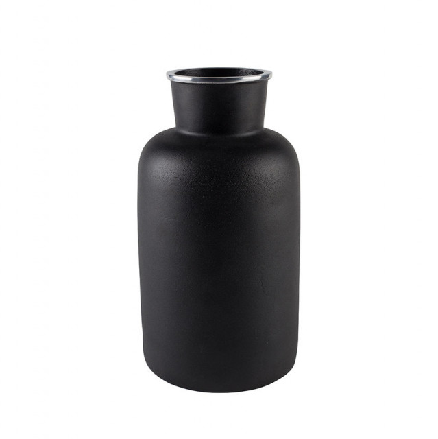 Vaza neagra din metal 29 cm Farma L Zuiver