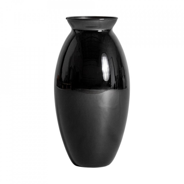 Vaza neagra din sticla 38 cm Donet Norm Vical Home