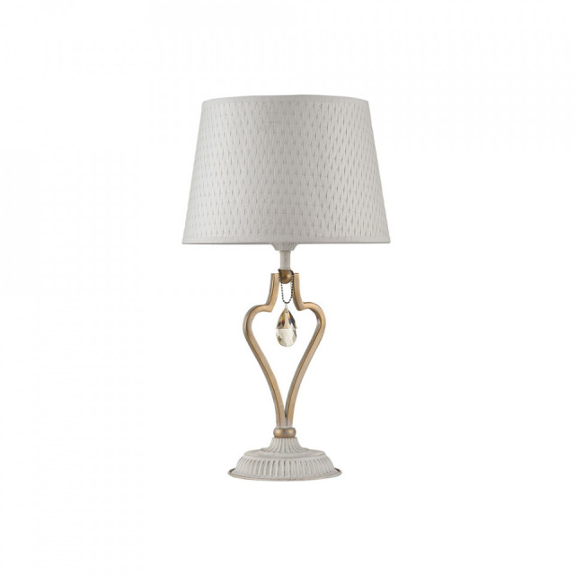 Veioza alba/aurie din metal si PVC 49 cm Enna Maytoni