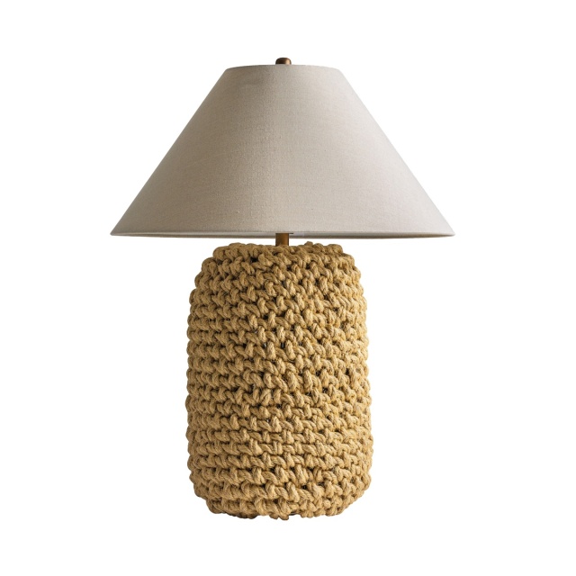 Veioza maro/crem din fibre naturale 85 cm Riley Vical Home