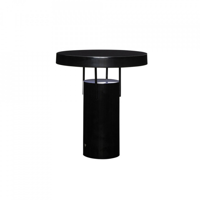 Veioza portabila neagra din metal 28 cm BringMe Hubsch