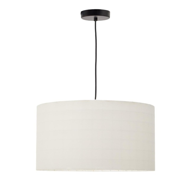 Abajur alb din textil Dulan Kave Home