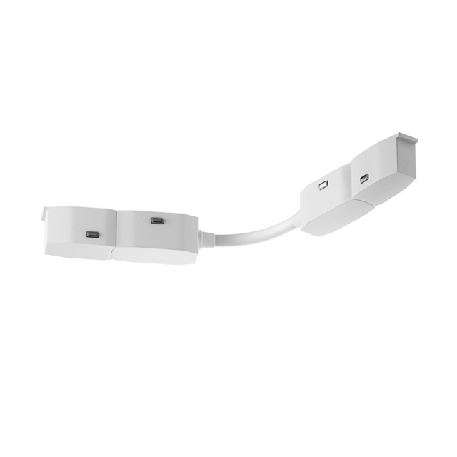 Accesoriu pentru sina alb din plastic TRA034CS-W-DE Exility Maytoni