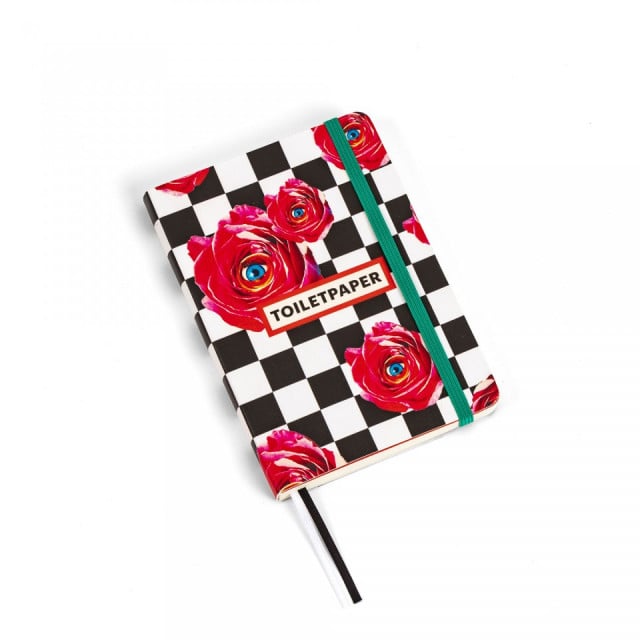 Agenda multicolora din hartie 11x15 cm Roses Toiletpaper Seletti