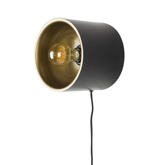 Aplica aurie/neagra din metal Sunny Round S The Home Collection