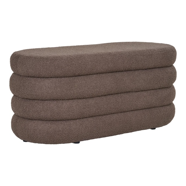 Bancheta maro din textil 103 cm Dartford House Nordic