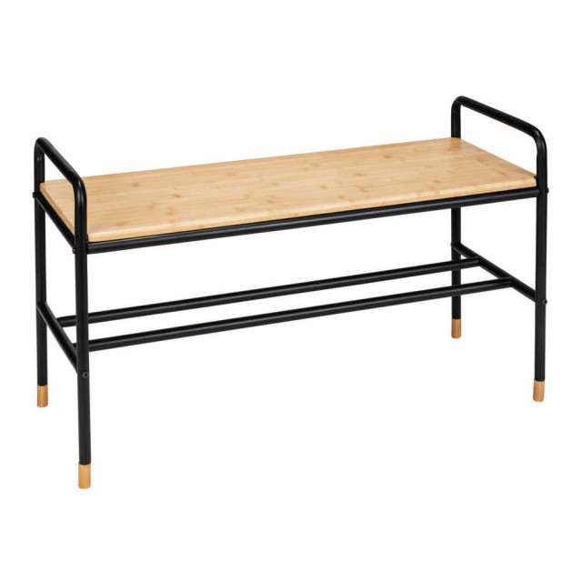 Bancheta maro/neagra din metal 85 cm Loft Wenko