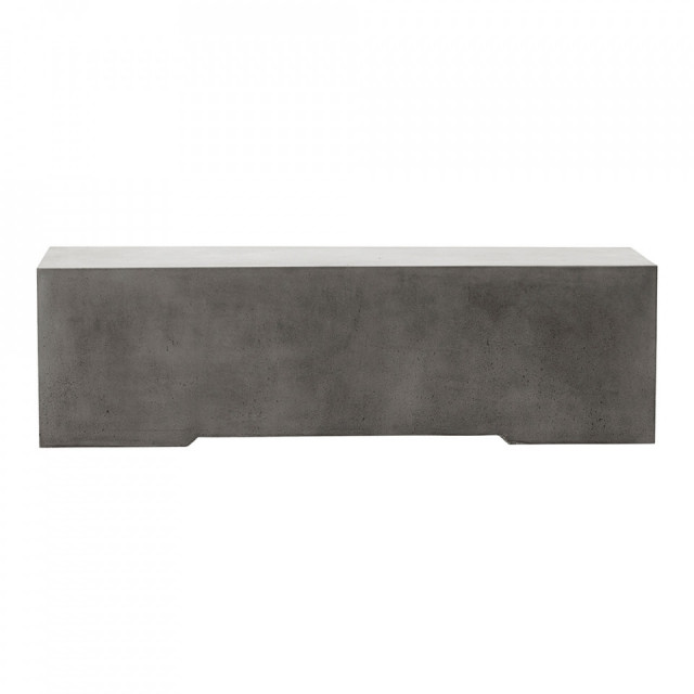 Bancheta pentru exterior gri din beton 130 cm Ceme House Doctor