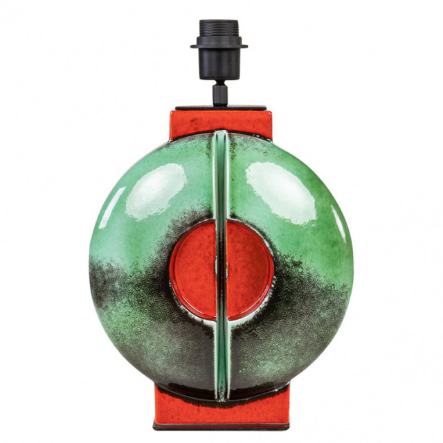 Baza pentru veioza verde/rosie din ceramica 40 cm Lena Versmissen