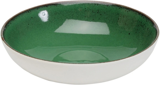 Bol alb/verde din ceramica 20 cm Colorino Kare