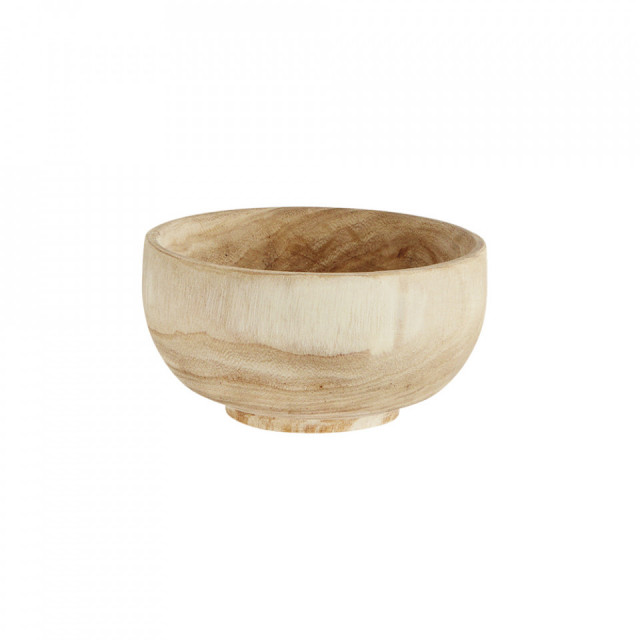 Bol maro din lemn de paulownia 16 cm Leon Mini Madam Stoltz