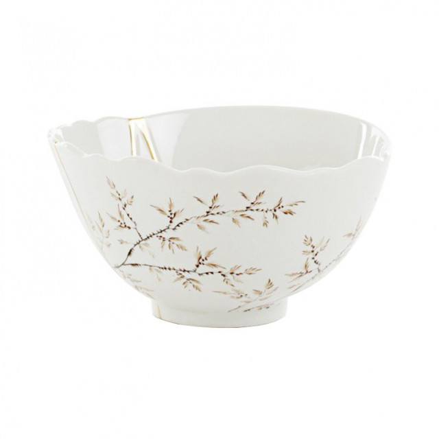 Bol multicolor din ceramica 12 cm Kintsugi Seletti