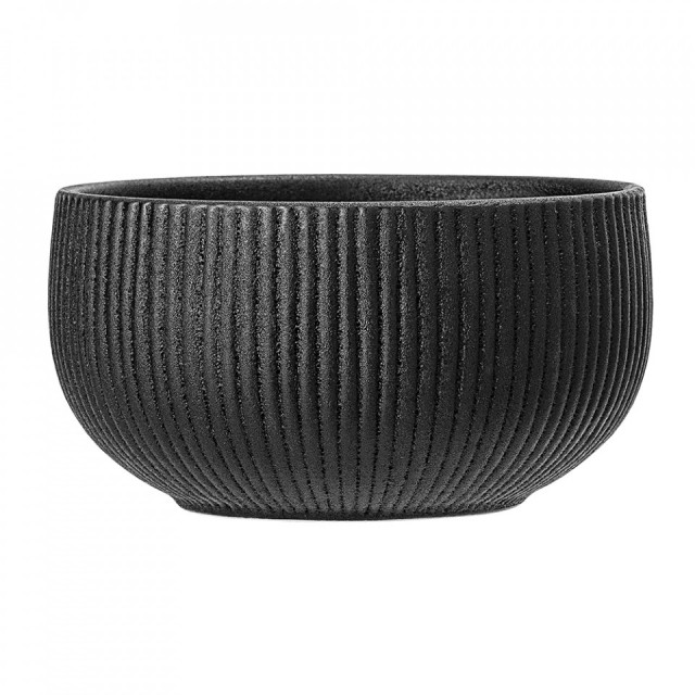 Bol negru din ceramica 14 cm Neri Bloomingville