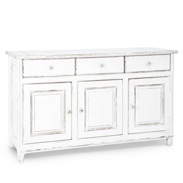 Bufet inferior alb din lemn 150 cm Colette Bizzotto