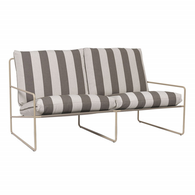 Canapea exterior maro/bej din textil pentru 2 persoane Desert Ferm Living
