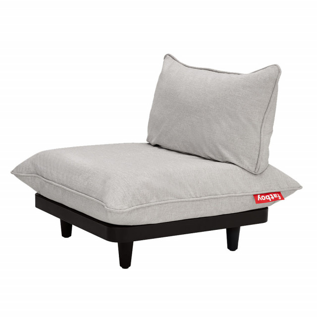 Canapea exterior modulara gri deschis din textil 90 cm Paletti Fatboy