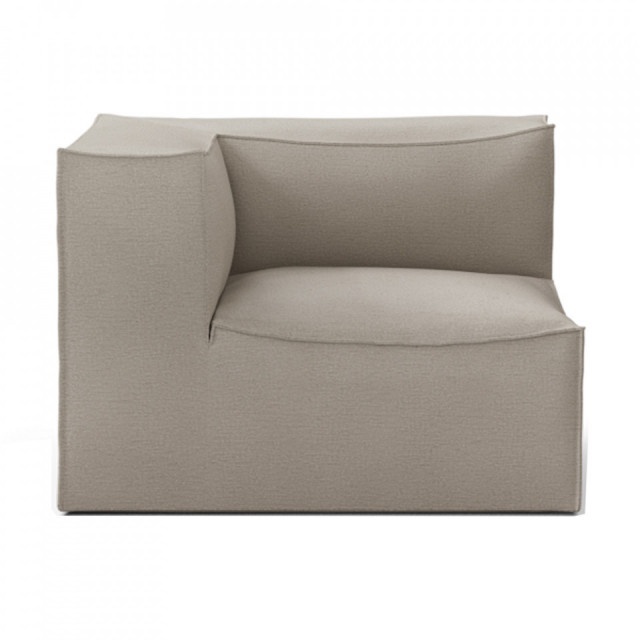 Canapea modulara bej din textil 108 cm Catena Corner Left Ferm Living