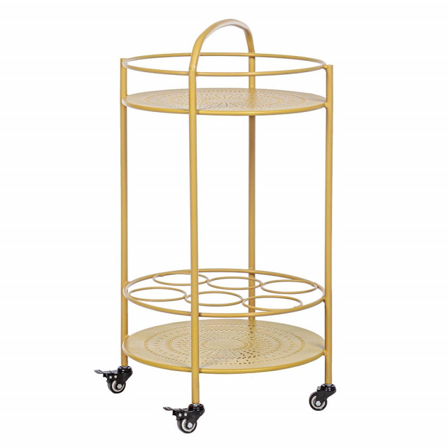 Carucior pentru exterior ocru din metal Burton Bizzotto