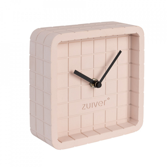 Ceas de masa roz din ciment 6x15 cm Cute Zuiver