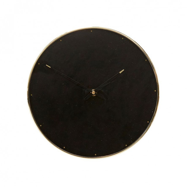 Ceas de perete rotund negru din metal 28 cm Time Hubsch