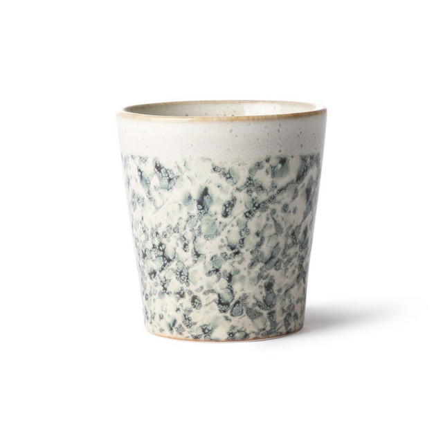 Ceasca alba/verde din ceramica 230 ml Hail HKliving