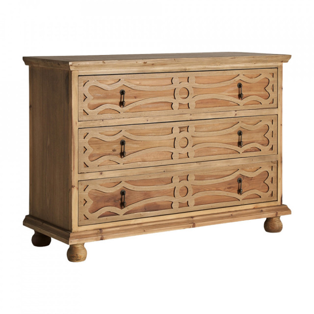 Comoda maro din lemn 120 cm Rumford Vical Home