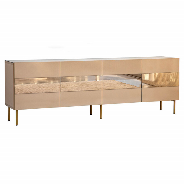 Comoda TV maro bronz/aurie 180 cm Leon The Home Collection