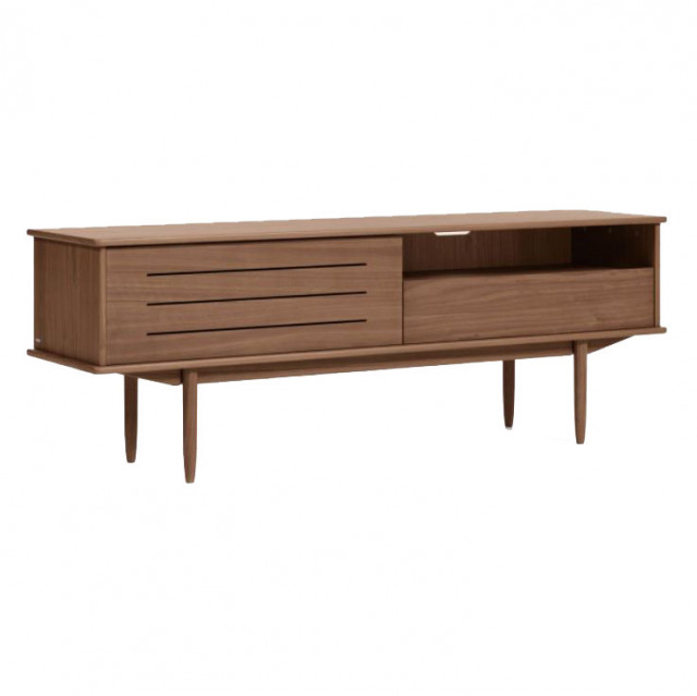 Comoda TV maro din lemn de nuc 180 cm Carolin Kave Home