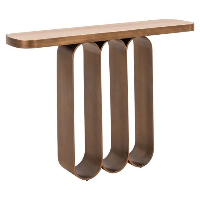 Consola aurie din metal 120 cm Locarno Richmond Interiors