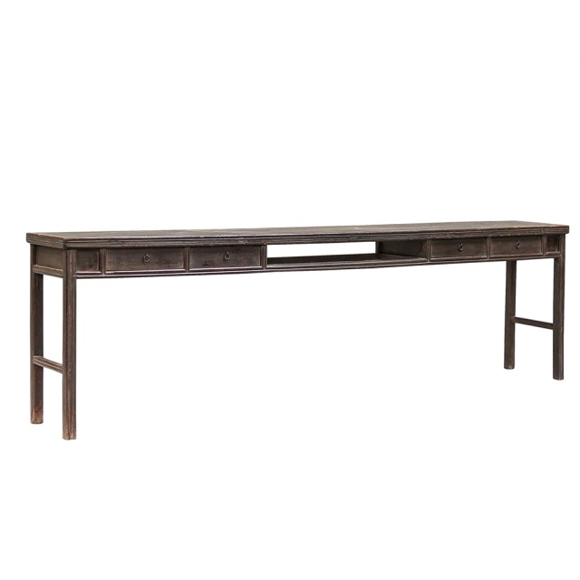 Consola maro din lemn 308 cm Qinghai XXL Versmissen