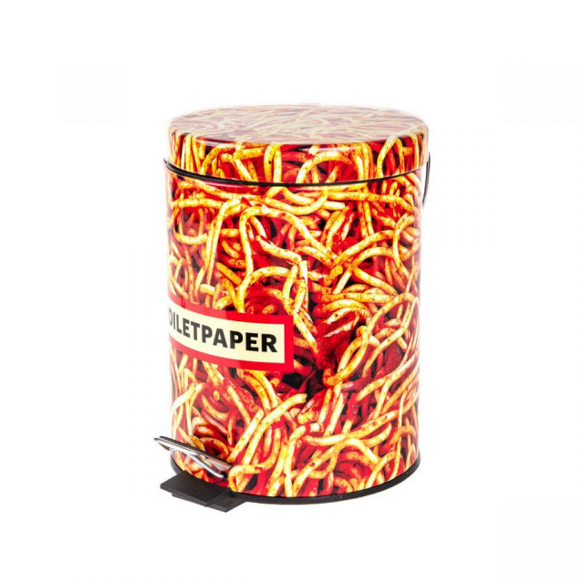 Cos de gunoi multicolor din metal 5 L Spaghetti Seletti