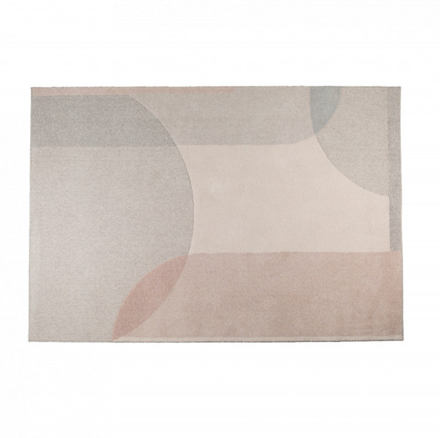 Covor din lana gri/roz 160x230 cm Dream Natural/Pink Zuiver