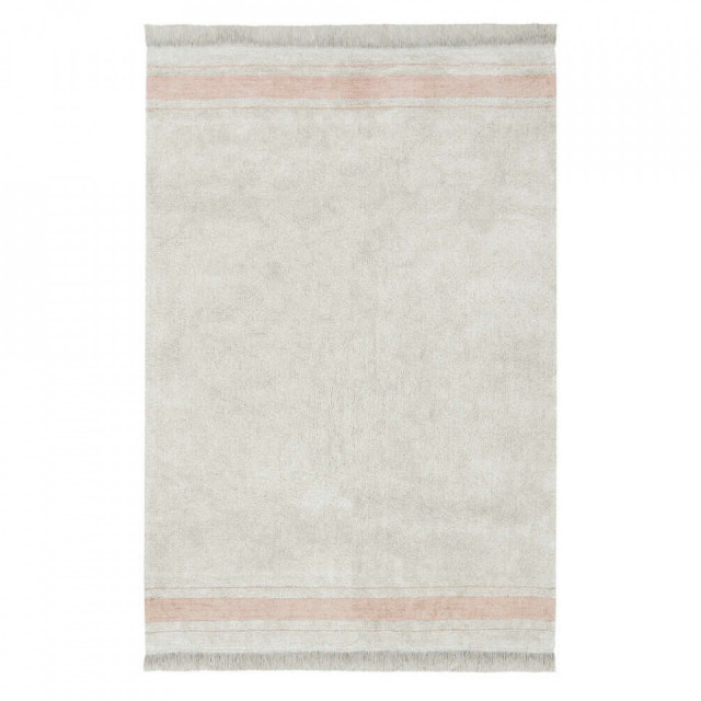 Covor pentru copii bej/roz din bumbac 140x200 cm Gastro Lorena Canals
