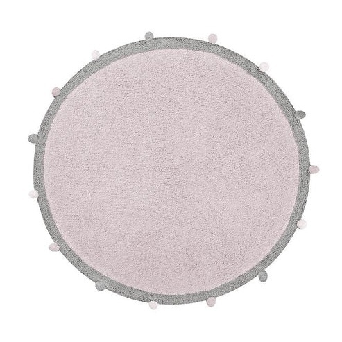 Covor pentru copii roz din bumbac 120 cm Bubbly Soft Lorena Canals