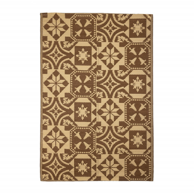 Covor reversibil pentru exterior gri/alb din polipropilena 124x184 cm Graphic Esschert Design