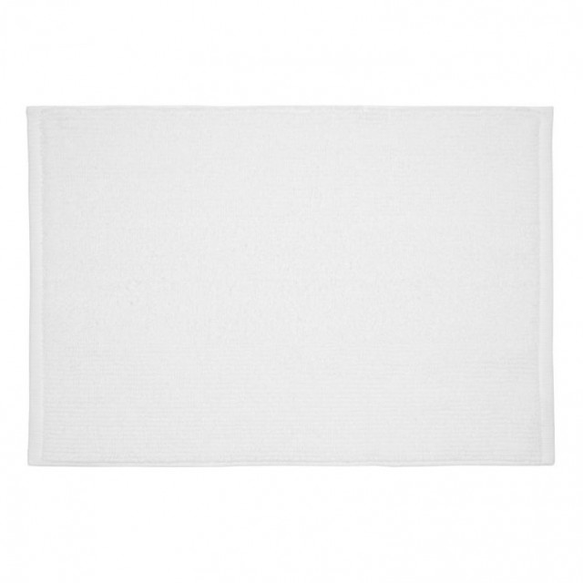 Covoras baie alb din bumbac 50x70 cm Yeni Kave Home