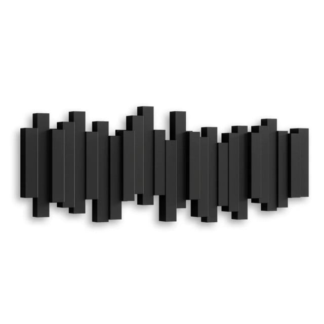 Cuier negru din plastic Sticks Umbra