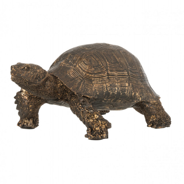 Decoratiune aurie din polirasina 9 cm Turtle J-Line