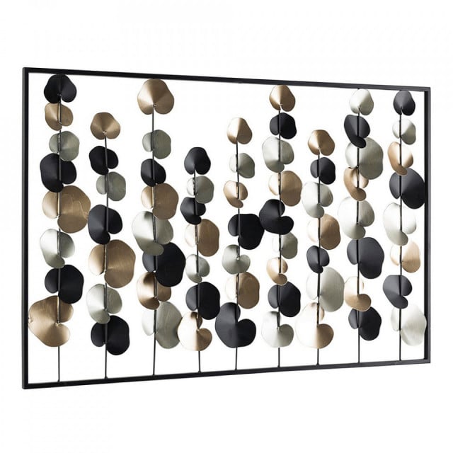 Decoratiune de perete multicolora din metal 66x102 cm Kairos Bizzotto