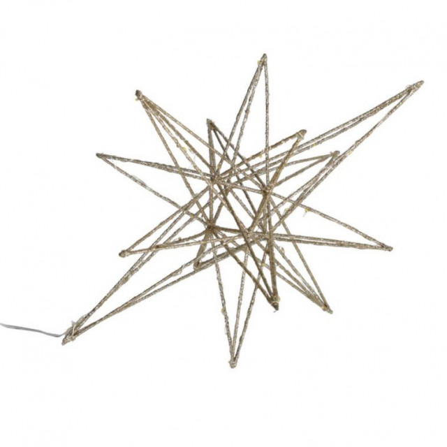 Decoratiune luminoasa aurie din fier Nicoletta Large Kave Home