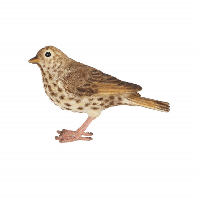 Decoratiune maro din polirasina 11 cm Song Thrush Esschert Design