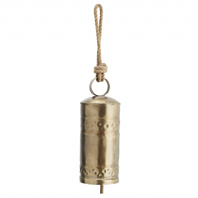 Decoratiune suspendabila aurie din metal 20 cm Bell Madam Stoltz